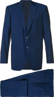 Two Piece Suit Men Wool 48, Blue