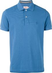 Classic Polo Shirt Men Cotton L, Blue