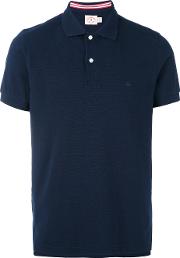 Classic Polo Shirt Men Cotton L, Blue