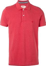 Classic Polo Shirt Men Cotton L, Red