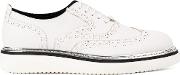 Chunky Sole Brogues Men Leatherrubber 42, White