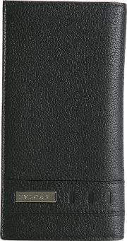 Logo Wallet Men Leather One Size, Black