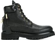 Combat Boots Men Leatherrubber 10, Black