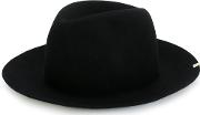 Ca4la Wide Brim Hat Women Woolrabbit Fur M, Black 