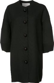 Buttoned Oversized Coat Women Angorawoolcashgora 6, Women's, Black