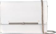 Chain Strap Shoulder Bag Women Calf Leathernappa Leather One Size, White