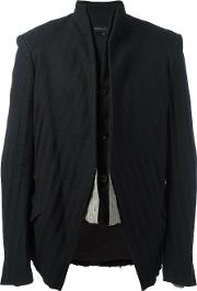 Suit Jacket Men Cottonlinenflaxramiepolyester 48, Black