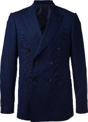 1881 Double Breasted Blazer Men Silkmerinolambs Wool 46, Blue