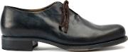 Chunky Lace Up Shoes Men Leather 44, Blue