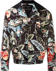 Floral Print Bomber Jacket Men Cottonspandexelastane 48