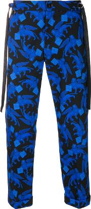 Printed Cropped Trousers 