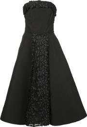 Strapless Ball Gown Women Silk 10, Black