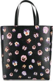 'pansy' Tote Bag Women Cottonleather One Size, Women's, Black
