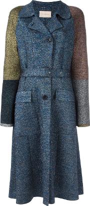 Patchwork Trench Women Polyester S