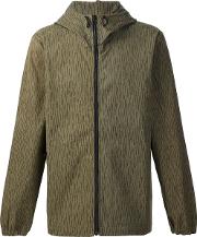 Hooded Raindrop Anorak Jacket Men Cotton S, Green