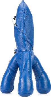 Rocket Clutch Bag Unisex Leather One Size, Blue