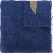 Church's Striped Scarf Men Linenflax One Size, Blue 