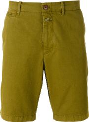 Casual Chino Shorts Men Cotton 36, Green