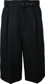 Tailored Bermuda Shorts Men Wool 44, Black