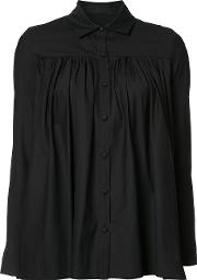 Pleated Detail Shirt Women tton Xs, Black