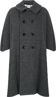Comme Des Garcons Comme Des Garcons Double Breasted Coat Women Nyloncuprowool S, Grey 