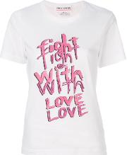Comme Des Garcons Girl Motto Print T Shirt 
