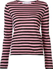 Striped Jumper Women Acrylicwool S, Pinkpurple