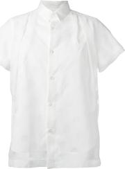 Pleat Detail Shirt Women Cottonpolyester M, White