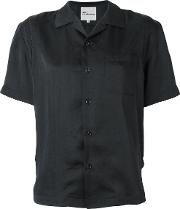Short Sleeve Shirt Women Polyester M, Black
