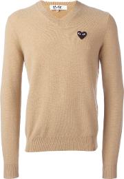 Comme Des Garcons Play Embroidered Heart Jumper 