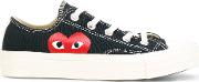 Comme Des Garcons Play Logo Print Trainers 