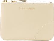 Zipped Pouch Unisex Calf Leather One Size, White