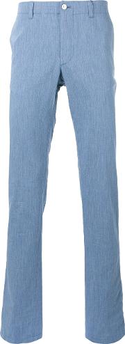 Tailored Trousers Men Cotton 48, Blue