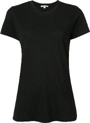 Relaxed Fit T Shirt Women Cotton M, Black
