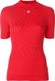 Courreges Ribbed Knitted Top 