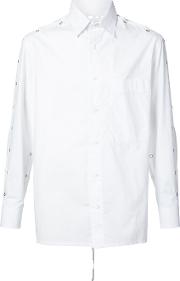 Backless Shirt Unisex Acetate Xxs, White