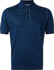 Classic Polo Shirt Men Silklinenflax 56, Blue