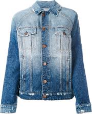 Currentelliott Faded Denim Jacket Women Cotton 0, Blue 