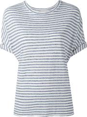 Currentelliott Striped T Shirt Women Cottonpolyesterrayon 0, Blue 