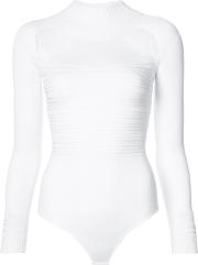 Cushnie Et Ochs Cut Out Bodysuit Women Polyesterrayon Xs, White 