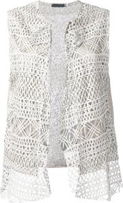 Embroidered Knitted Gilet 