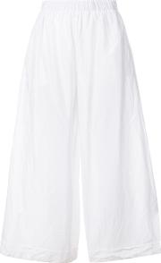 Cropped Wide Leg Trousers 
