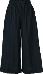 Wide Leg Cropped Trousers 
