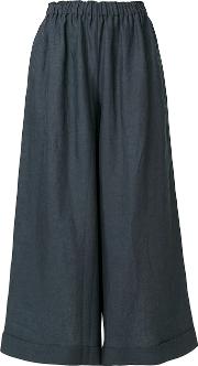 Wide Leg Cropped Trousers 