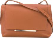 Delpozo Medium Shoulder Bag Women Leather One Size, Brown 