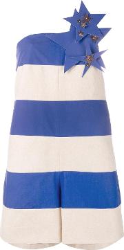 Star And Stripe Playsuit Women Cottonpolyester 38, Nudeneutrals