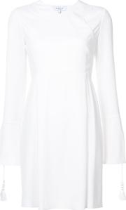Derek Lam 10 Crosby Asymmetrical Bell Sleeve Shift Dress Women Polyestertriacetate 2, White 
