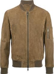 1972 Zip Up Bomber Jacket Men Cottonsuede 50, Brown