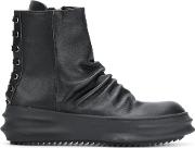 D.gnak Laced Back Boots Men Leatherrubber 40, Black 