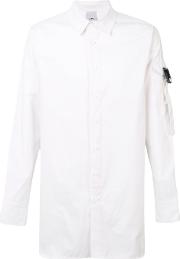 D.gnak Strap Detail Shirt Men Cotton 50, White 